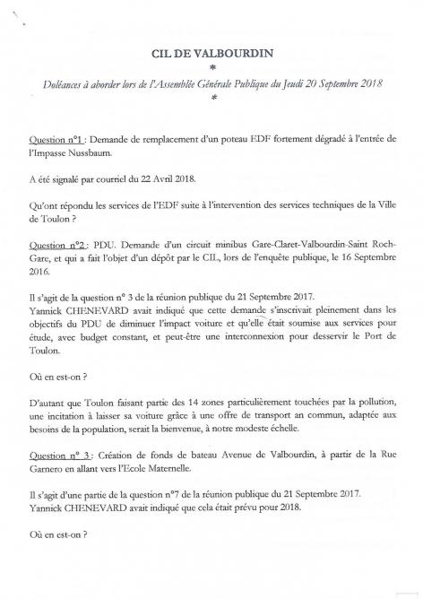 Doleances